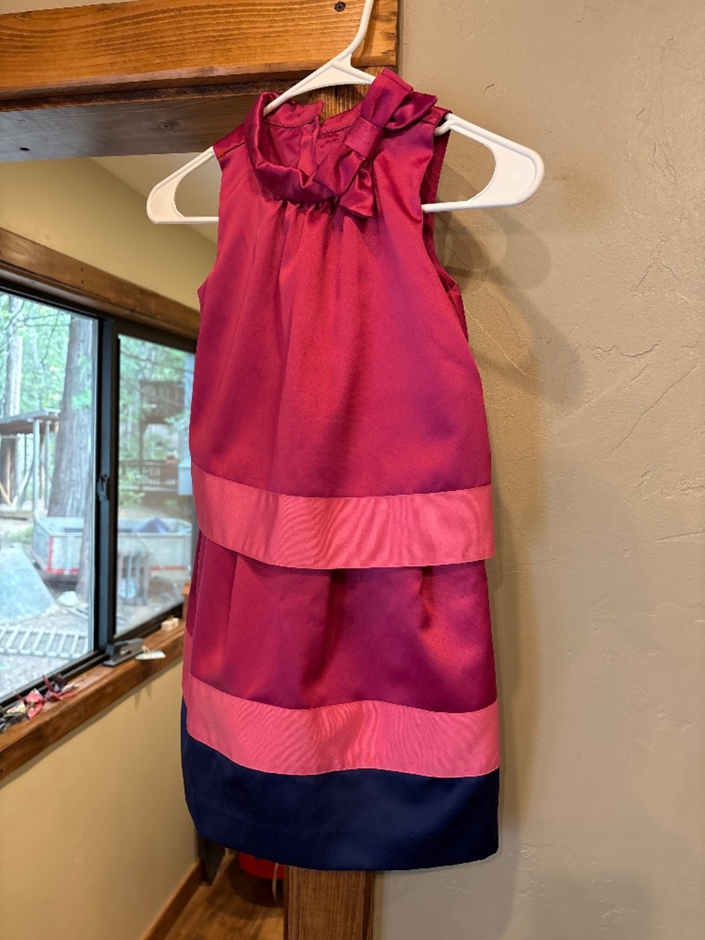 Janie and Jack size 6 girls fancy magenta dress